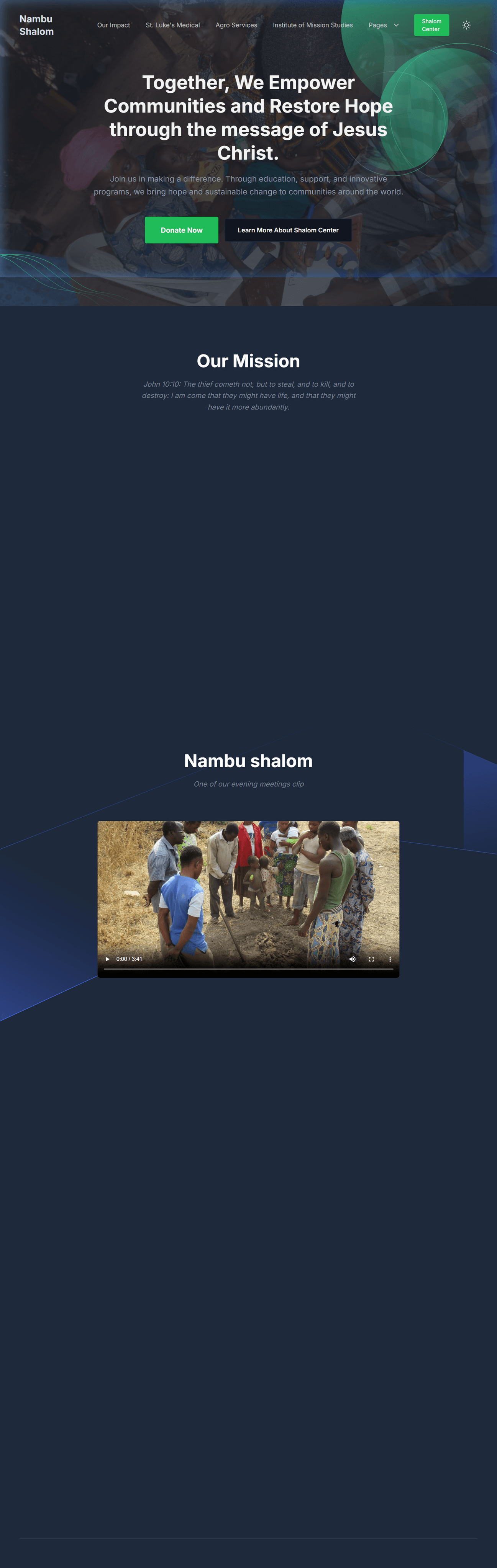 Nambu Shalom Rural Ministry screenshot